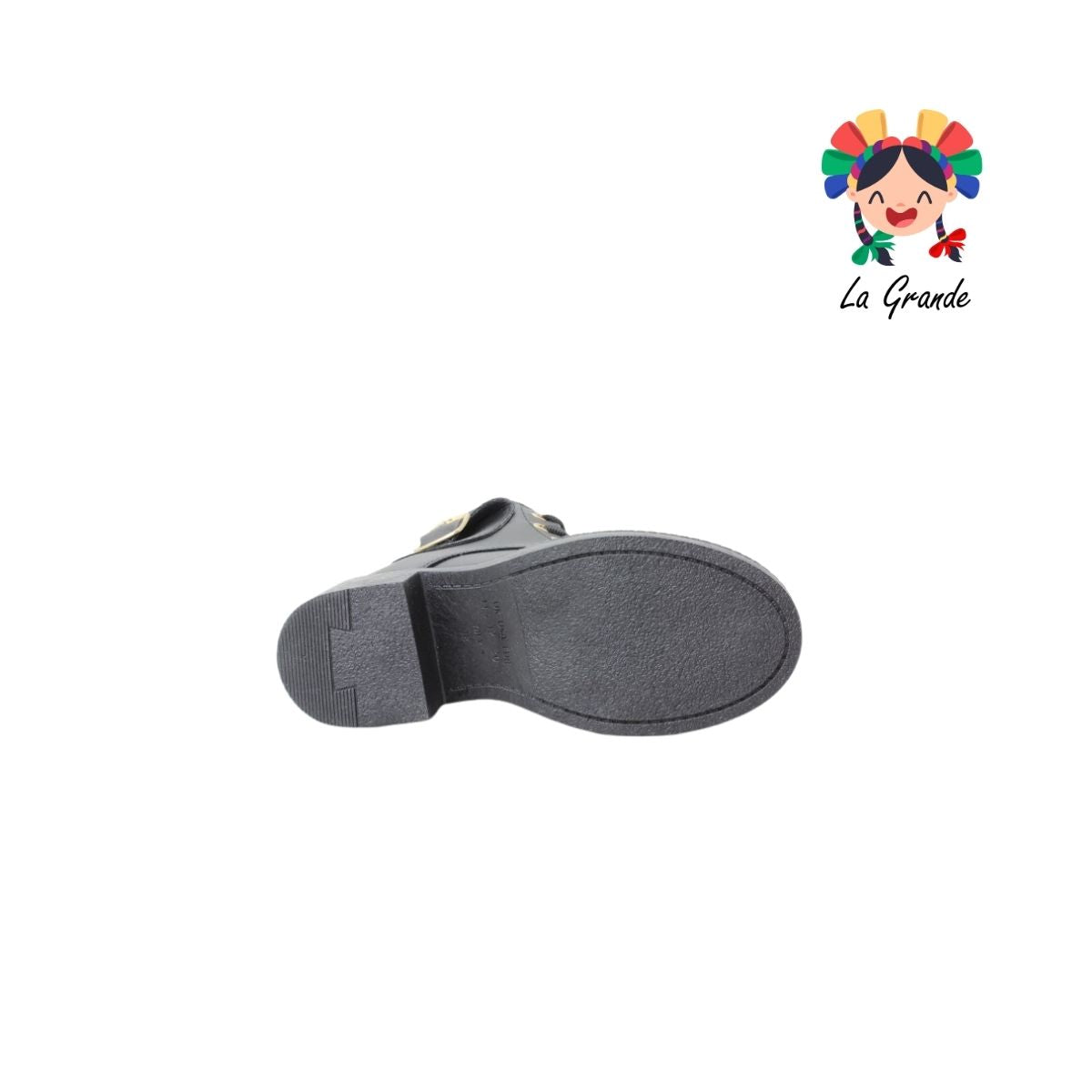 704 YUL Negro Cabra Bota Casual para Niña