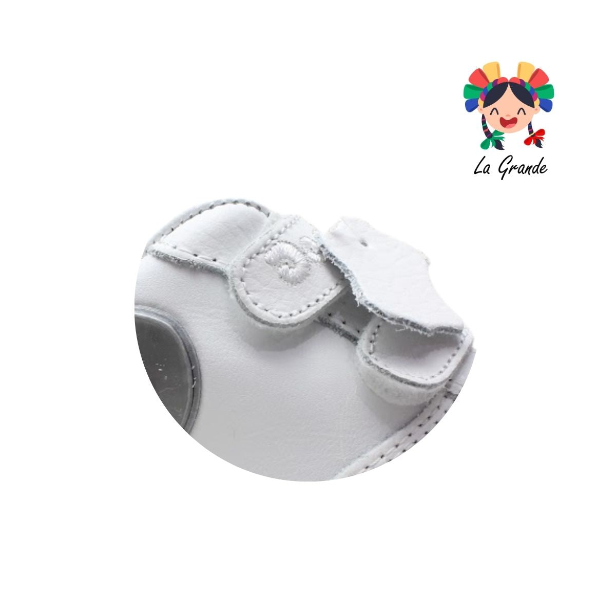 7090 DOGI Blanco Blanco Piel Tenis Escolar para Niña, Niño, Dama y Joven