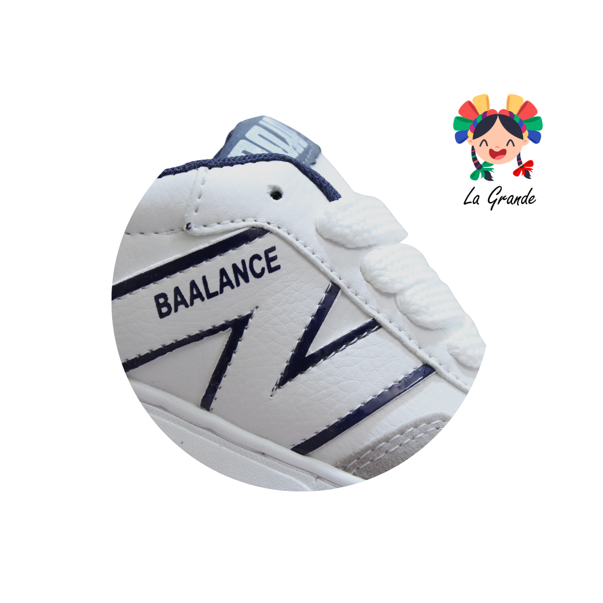 420 ROJO ARANDANO Blanco Marino Tenis Casual para Niña, Niño