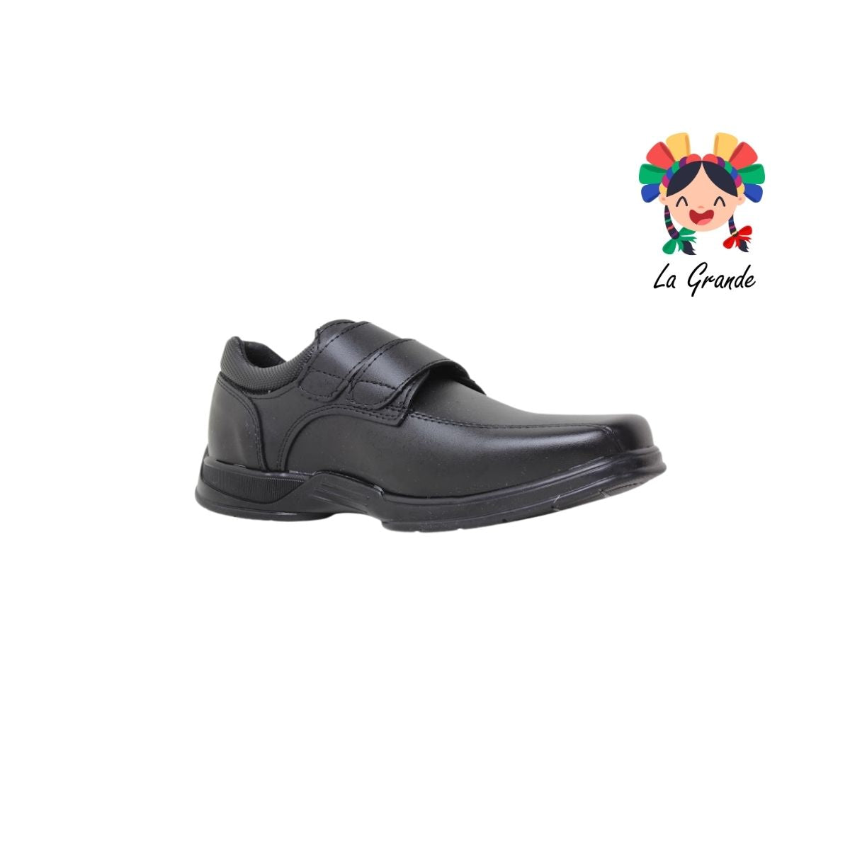 710 BUGATY SHOES Negro Sintético Zapato Escolar para Joven