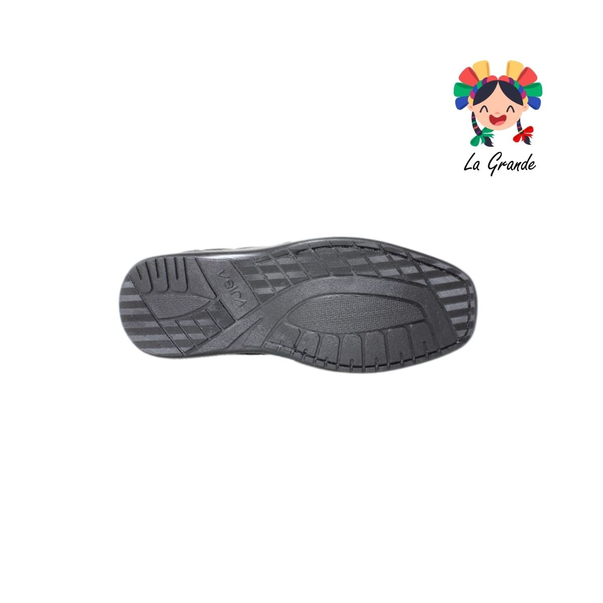 719 VELRA Negro Sint Zapato Escolar para Joven y Caballero