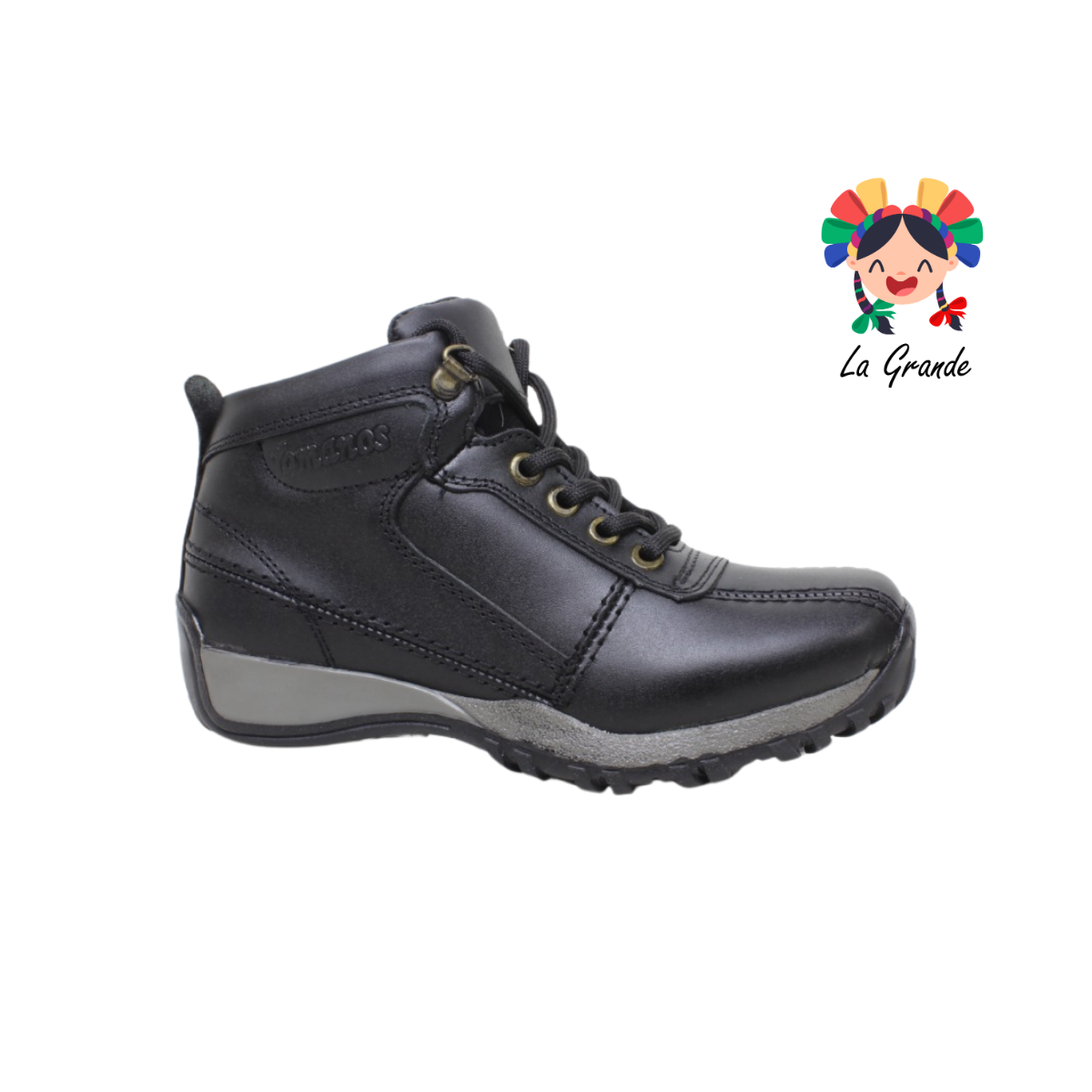 722 ROMANOS Negro Piel Bota Casual para Dama, Joven y Caballero