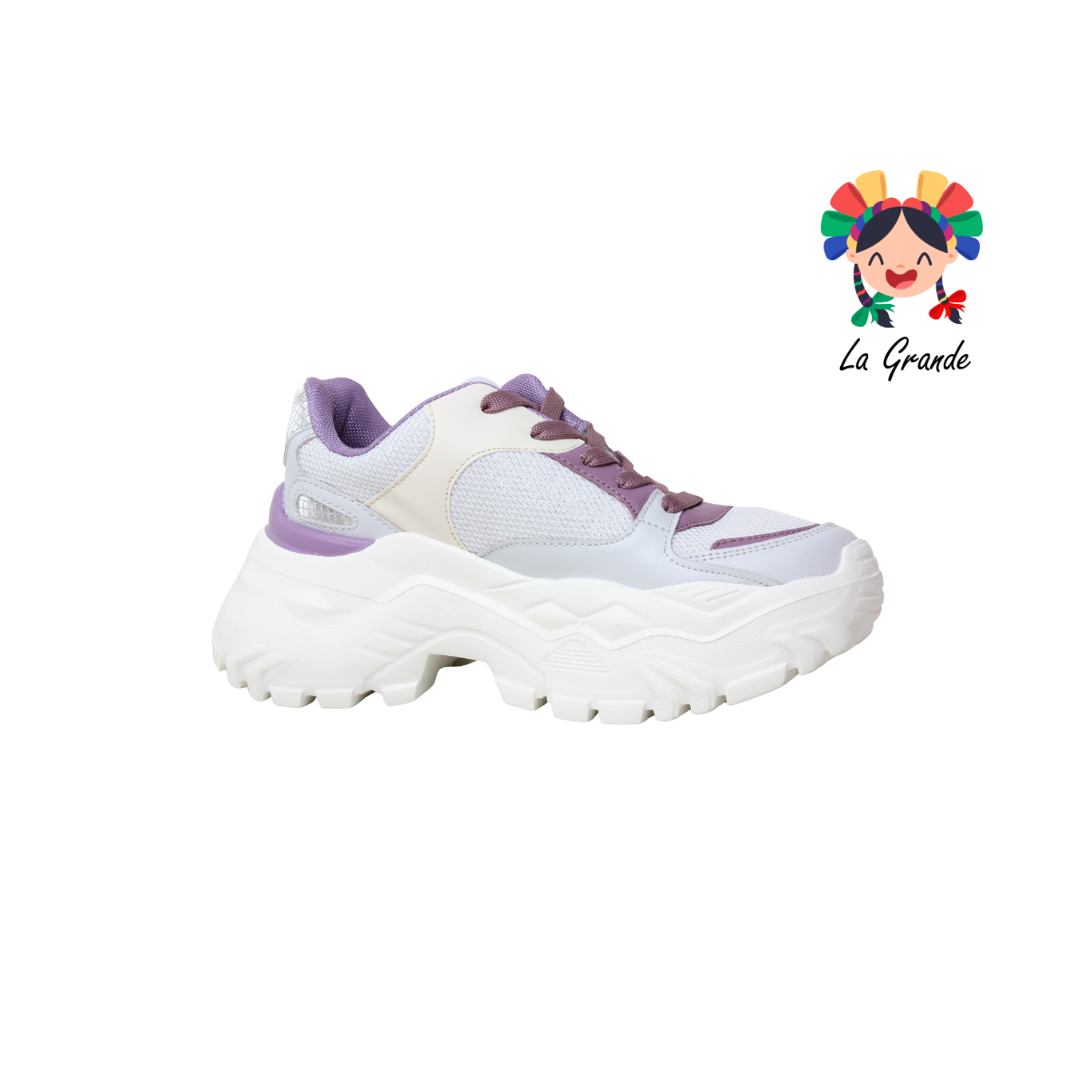 7240 MAKKENA Gris Púrpura Tenis Casual para Dama