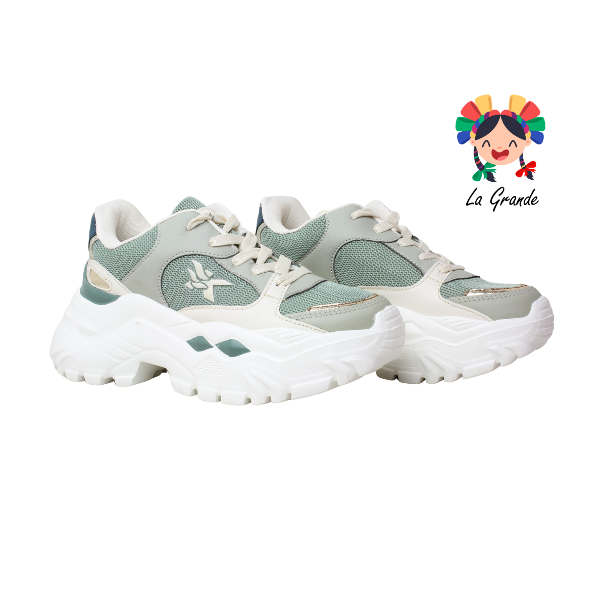 7240 MAKKENA Pistache Tenis Casual para Dama