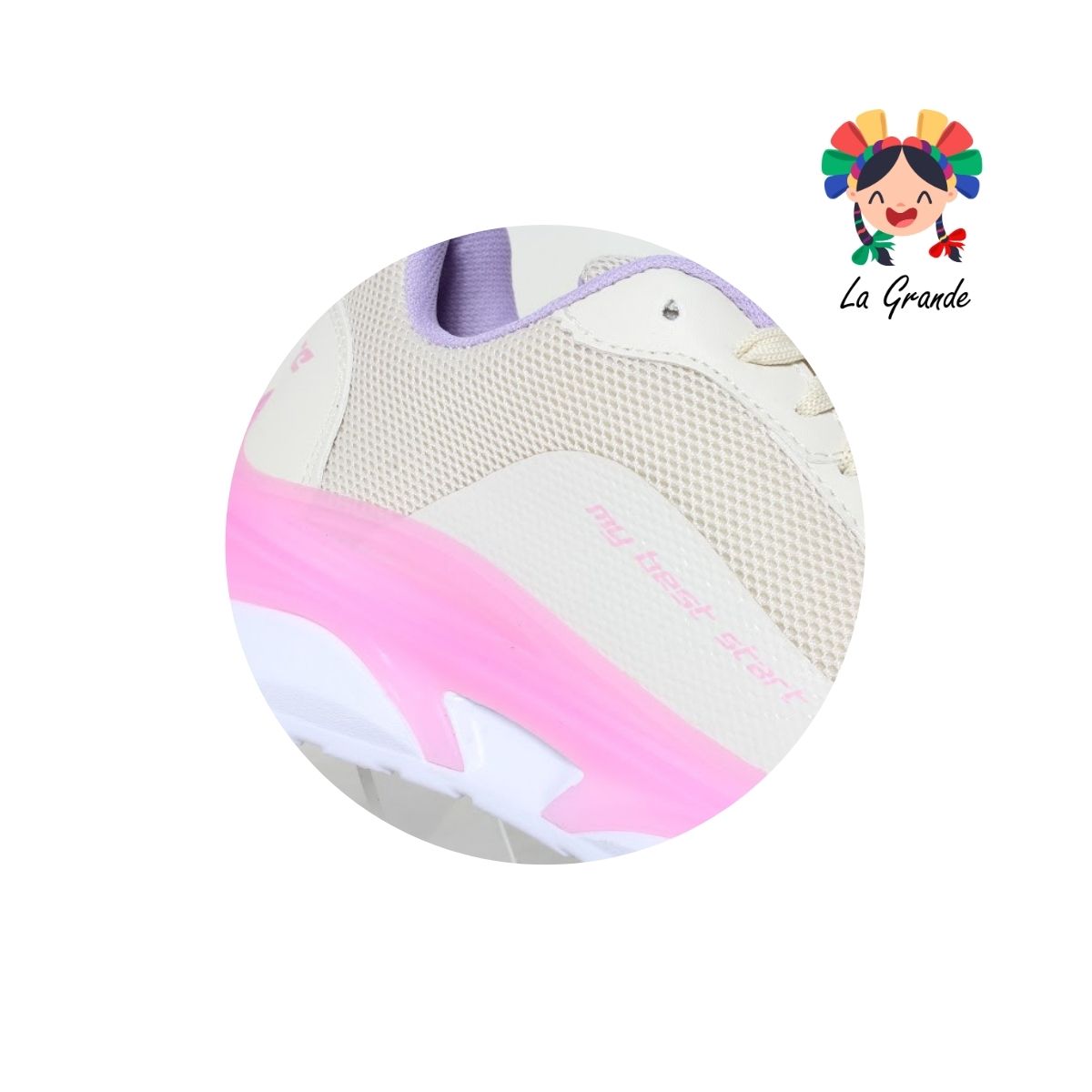 7250 SCARE Latte Uva Tenis Deportivo para Dama