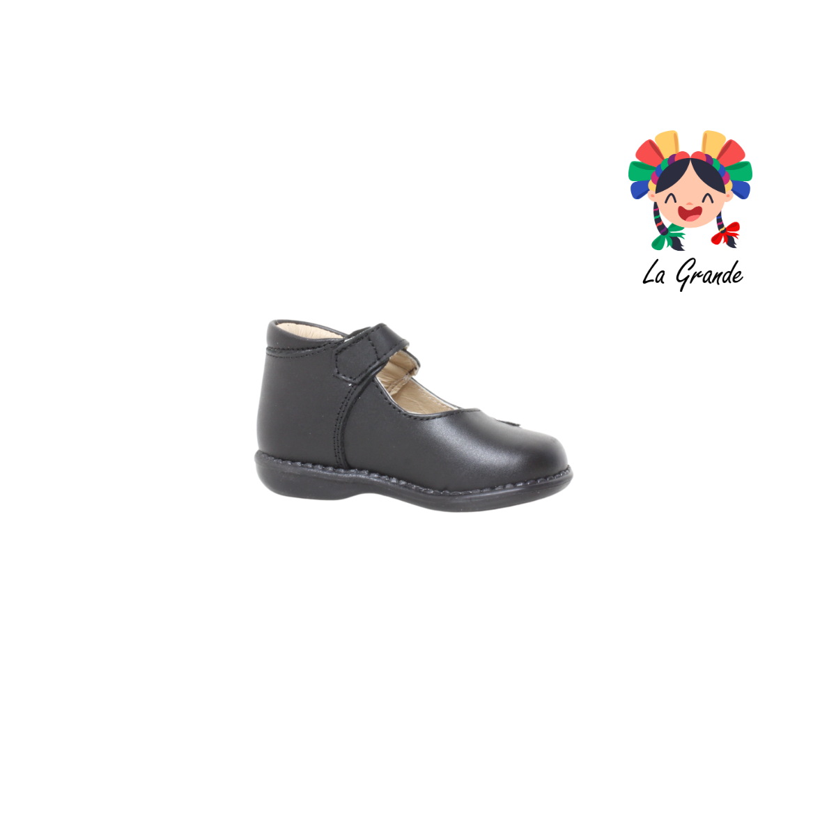 725 DOGI Negro Piel Charol Zapato Casual tipo Bota para Bebé
