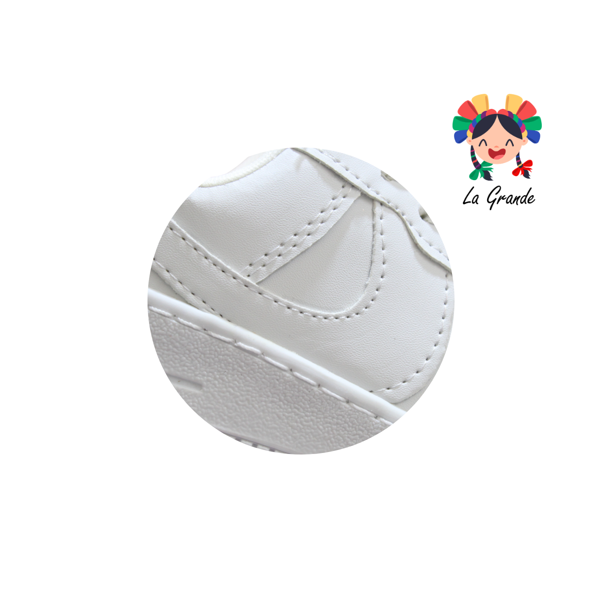 900 FRIDAYS Blanco Blanco Sintético Escolar Para Niño,Niña, Dama y Joven