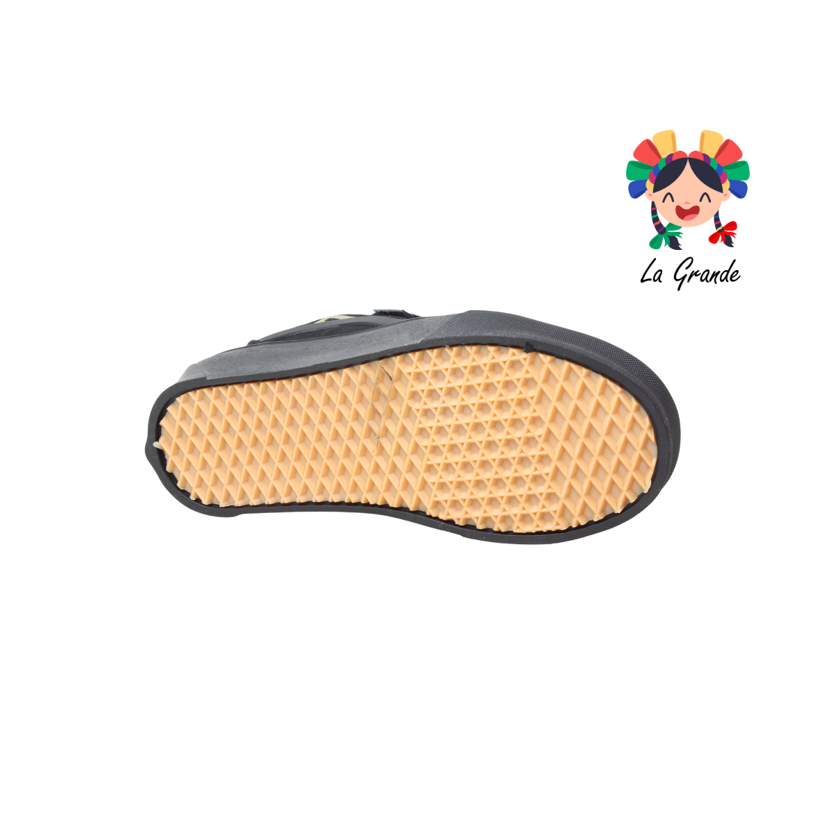 730 VANPI Negro Negro Lona Tenis Casual para Dama y Joven