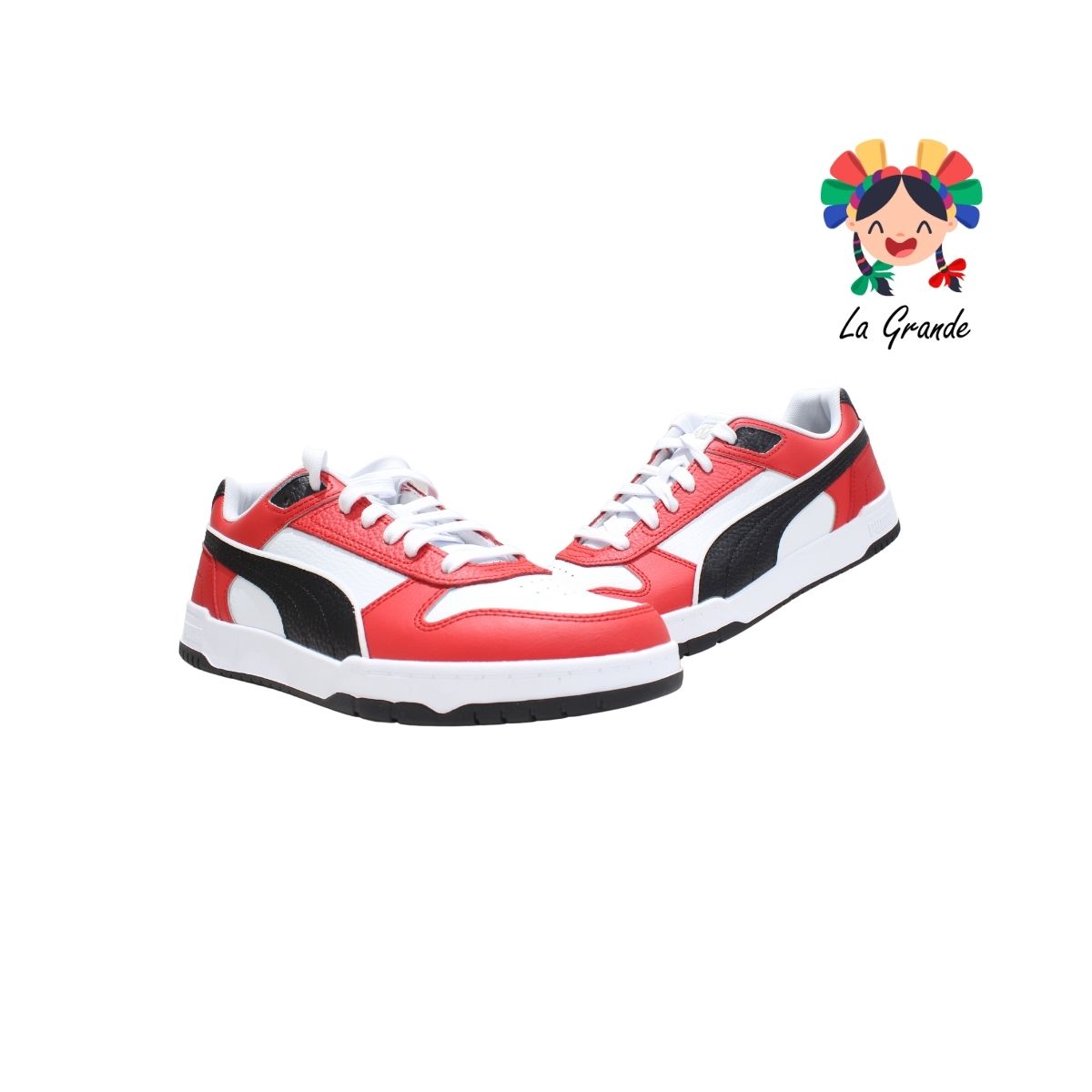 7320 PUMA Bco Ngo Rojo Tenis Casual Importado Original para Caballero