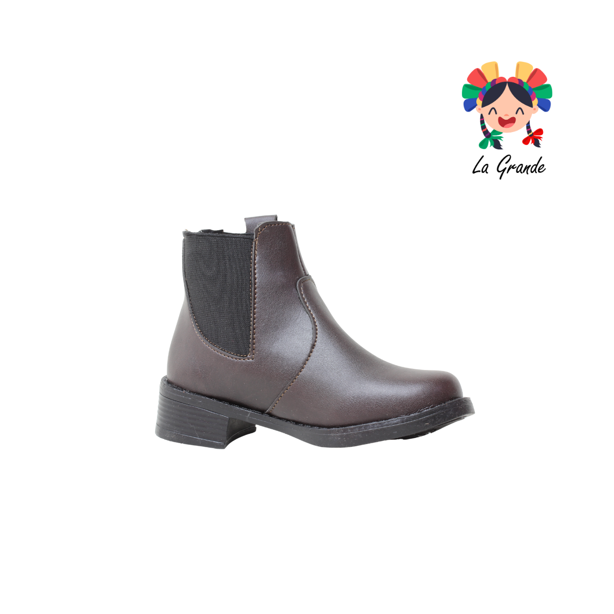 734 TOP 5 Café Sintético Bota Casual para Niña