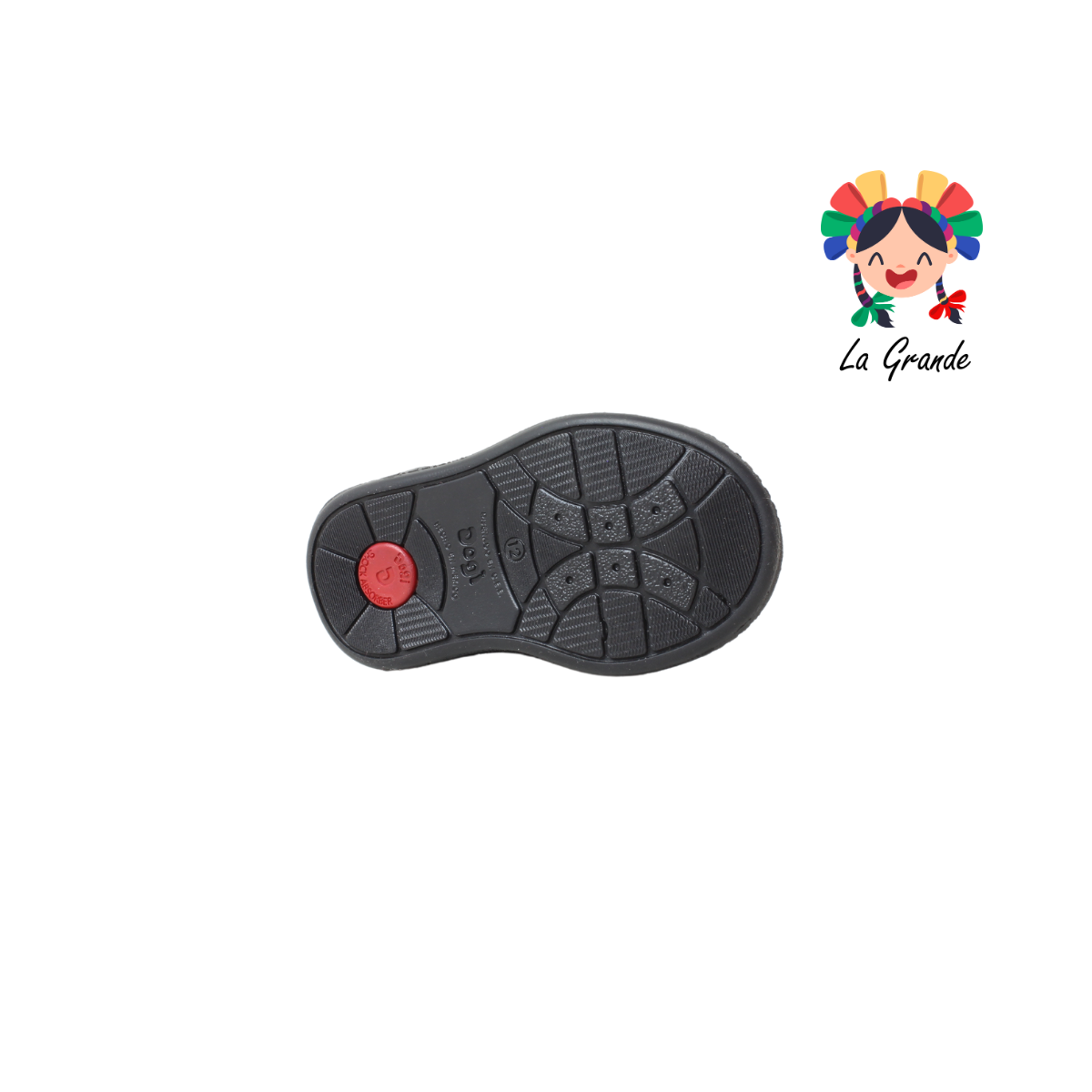 7360 DOGI Negro Piel Zapato Escolar tipo Bota para Bebé