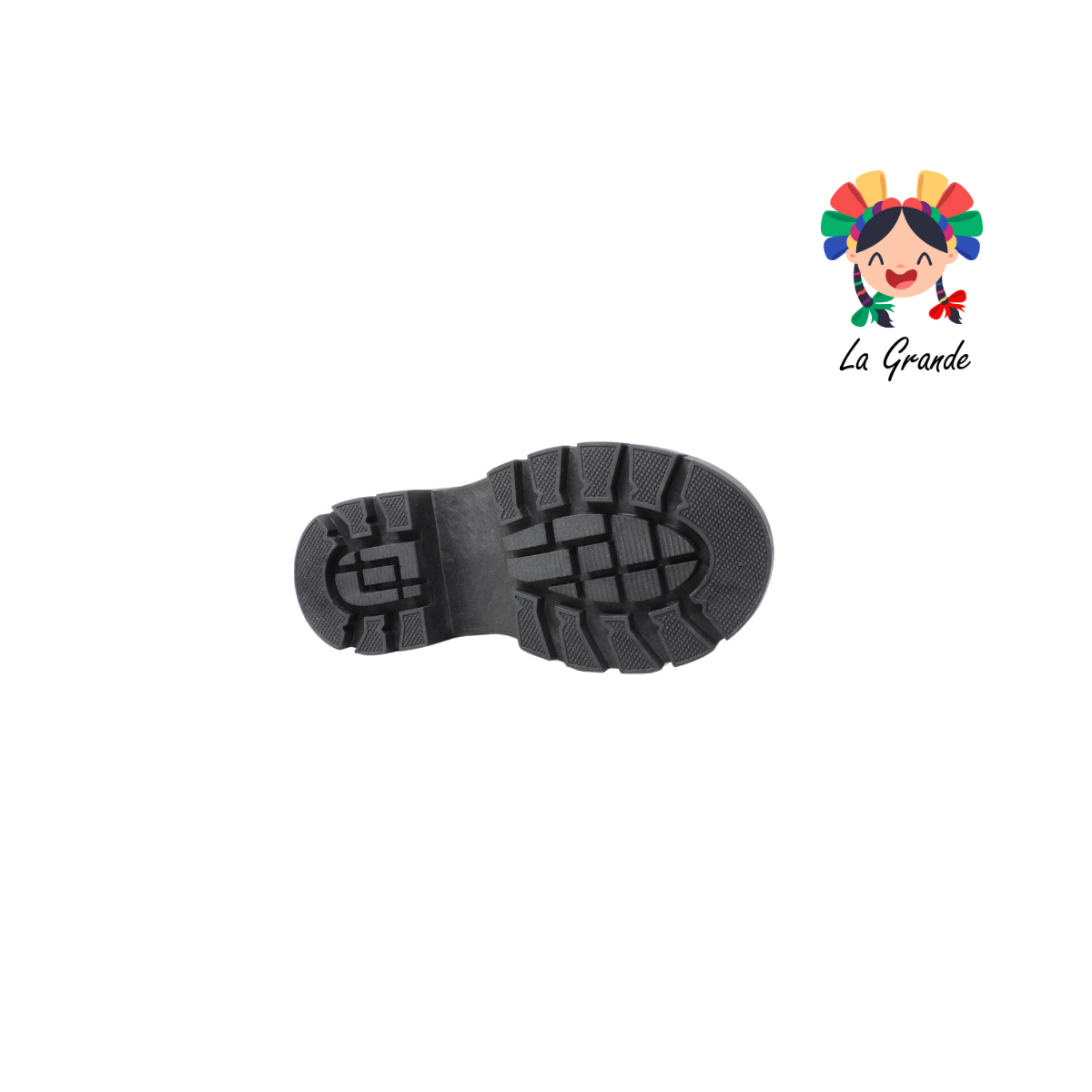 750 BRIANDA Negro Piel Zapato Escolar para Niña