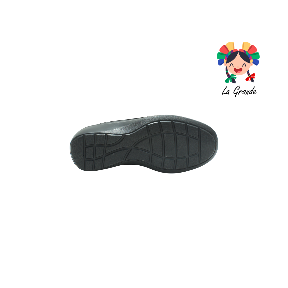 7518 BIO SHOES Negro Zapato Casual sin Costura para Dama