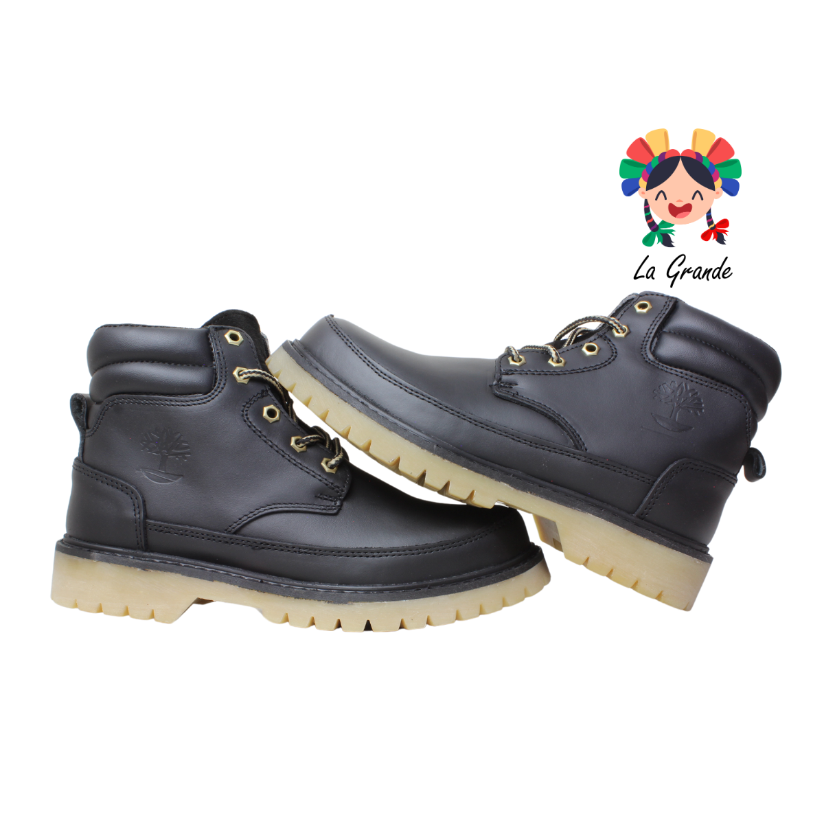 752 ROMBAR Negro Grasso Bota Industrial para Caballero