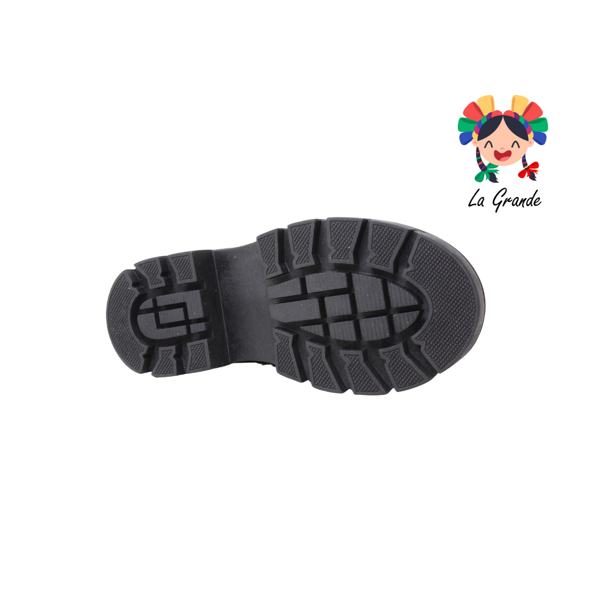 757 BRIANDA Negro Piel Zapato Escolar para Niña