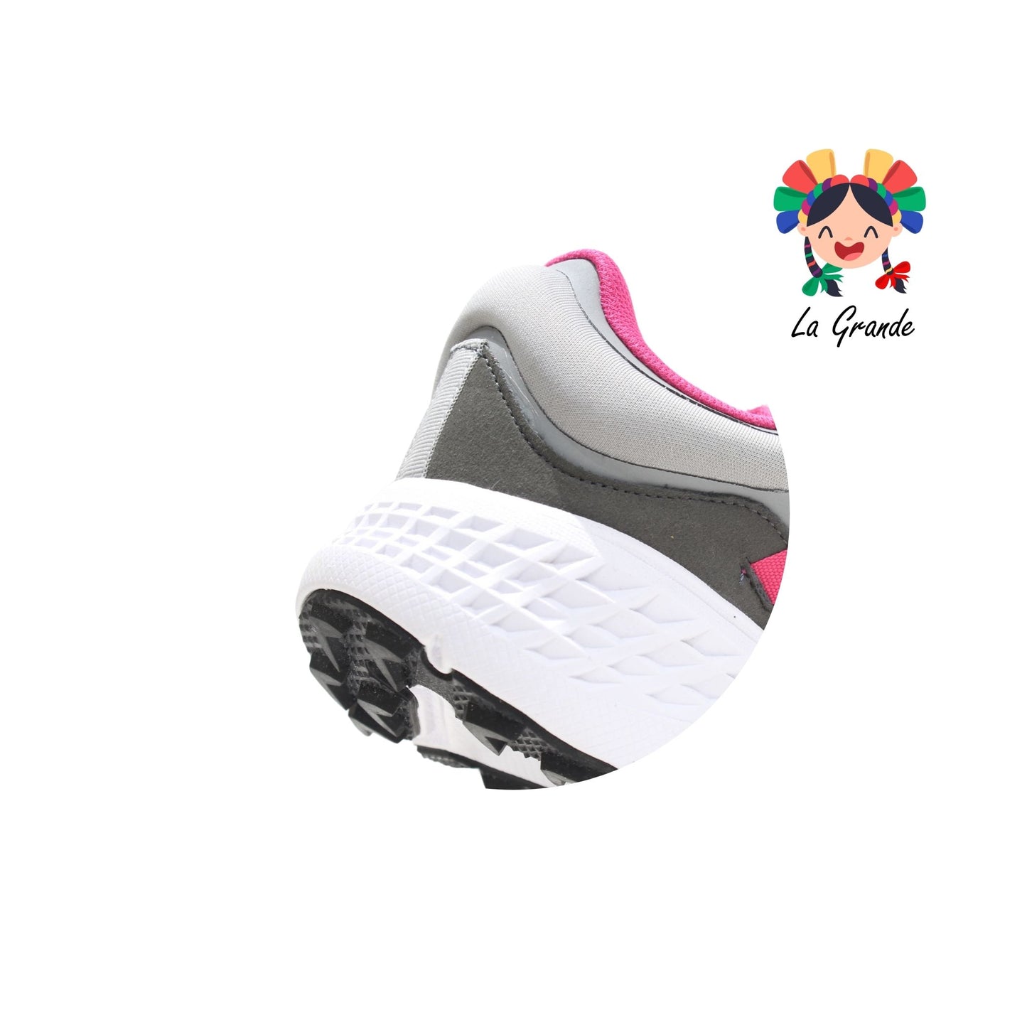 A7691T Court Gris Rosa Tenis Deportivo para Dama
