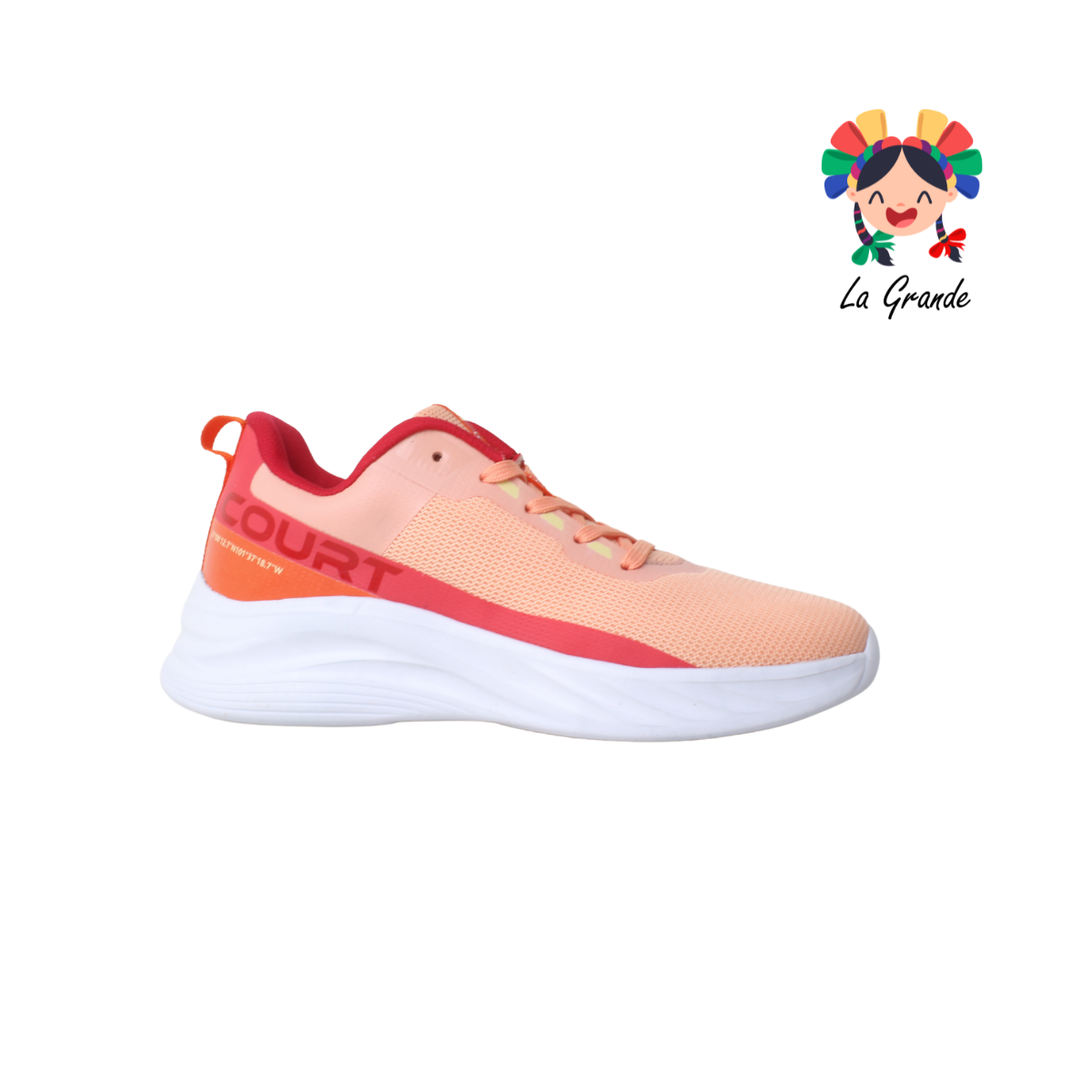 7694J COURT Melón Tenis Deportivo para Dama