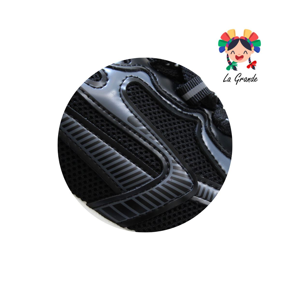 G05-4A FOSUM Negro Textil Tenis Casual Estilo Urban para Dama