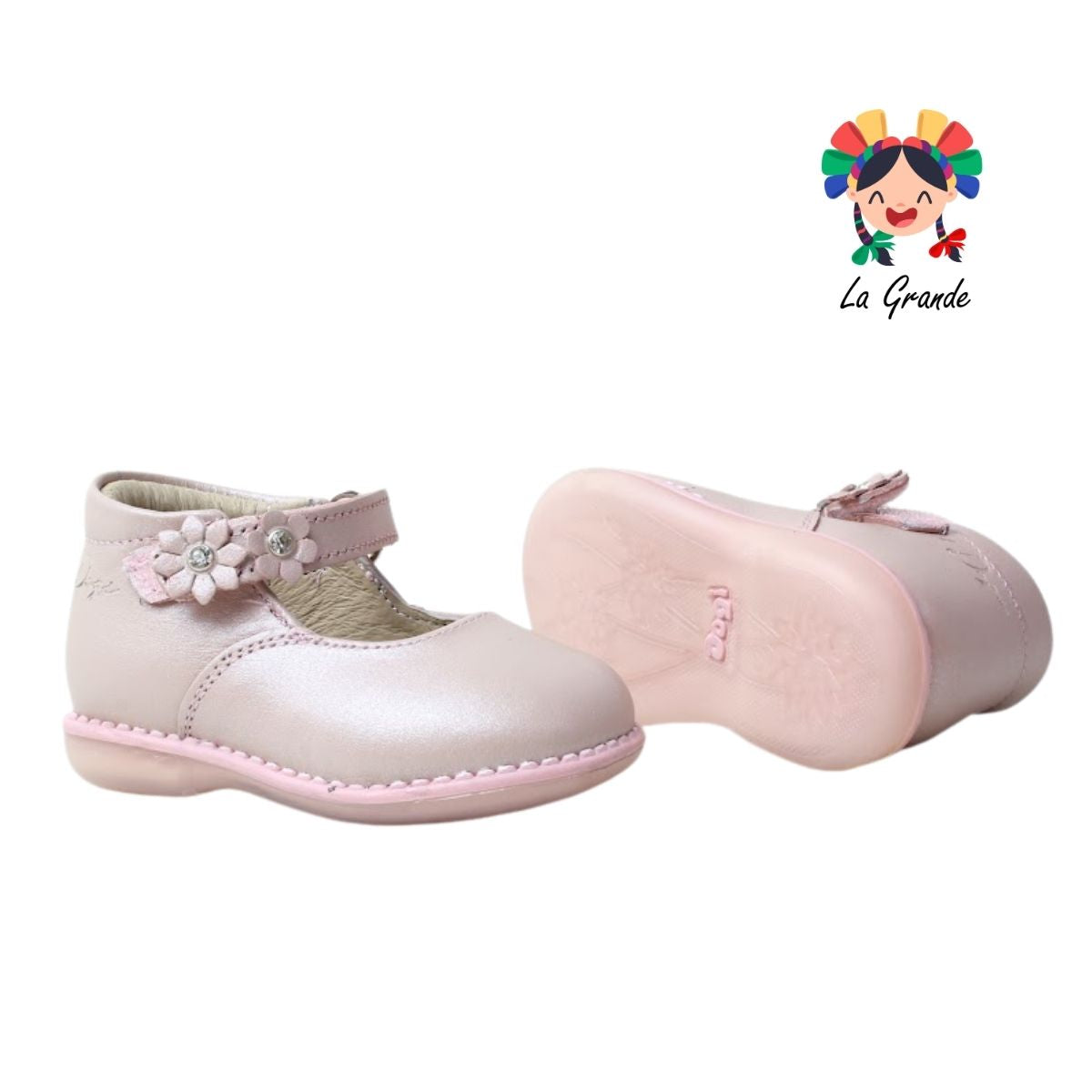7706 DOGI Rosa Piel Zapato Casual para Bebé