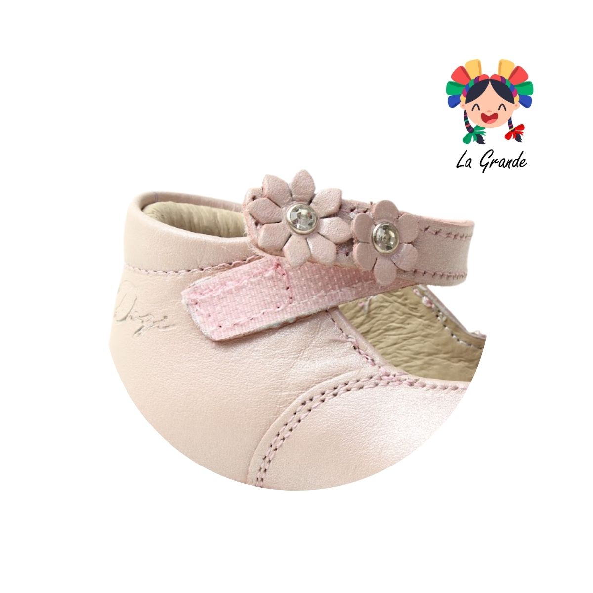 7706 DOGI Rosa Piel Zapato Casual para Bebé