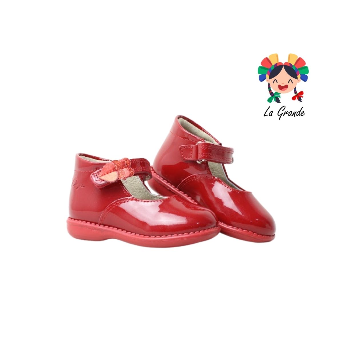 7708 DOGI Rojo Charol Zapato Casual para Bebé