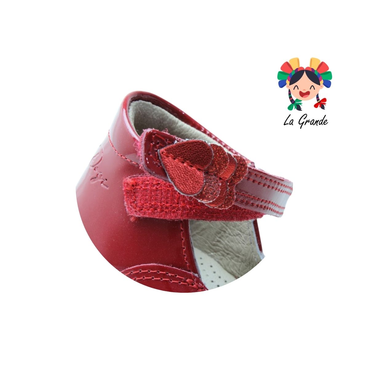 7708 DOGI Rojo Charol Zapato Casual para Bebé