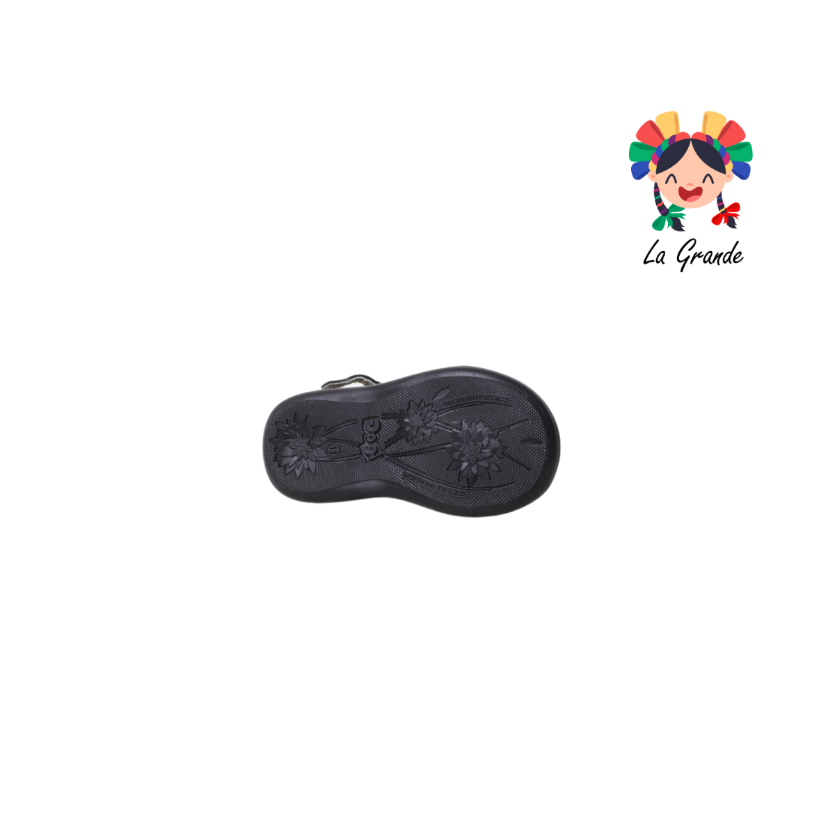 777 DOGI Negro Piel Charol Zapato Escolar para Bebé y Niña