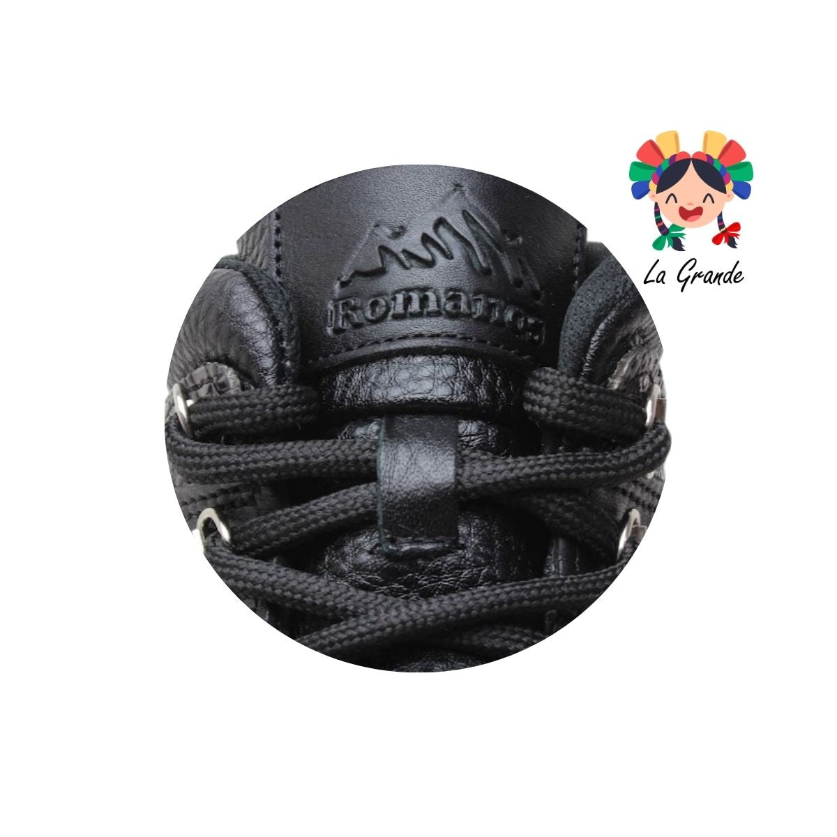 7828 ROMANOS Negro Piel Bota Casual para Caballero