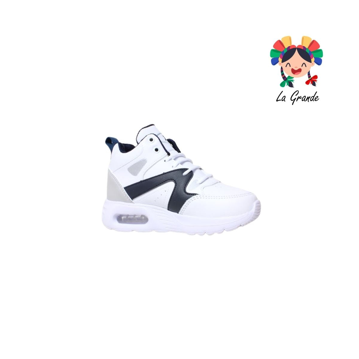 782 APT Blanco Marino Tenis Deportivo de Válvula para Niña y Niño