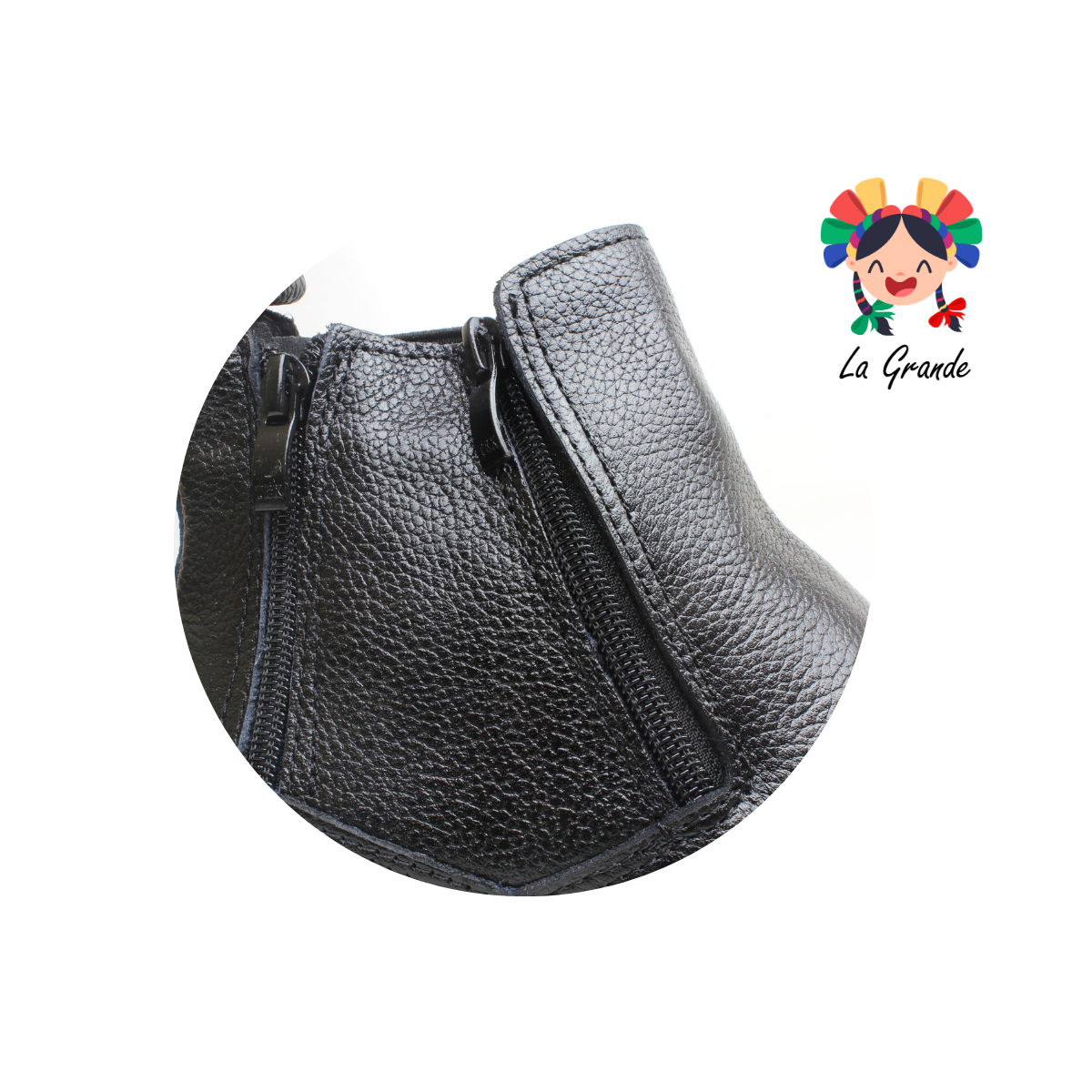7843 ROMANOS Negro Piel Botín Casual para Caballero