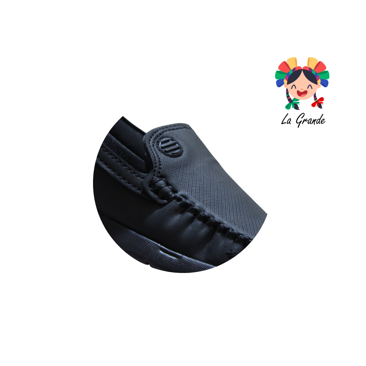 4012 CUSTOM Negro Flother Zapato Casual para Niño