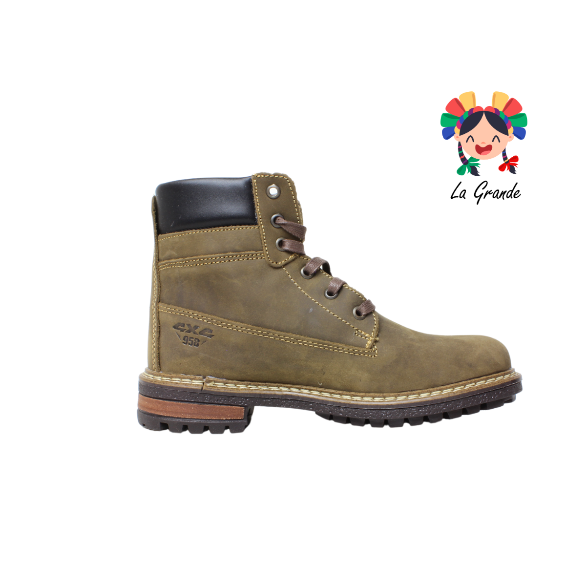 7958 GMC Café Toledo Bota Casual para Caballero