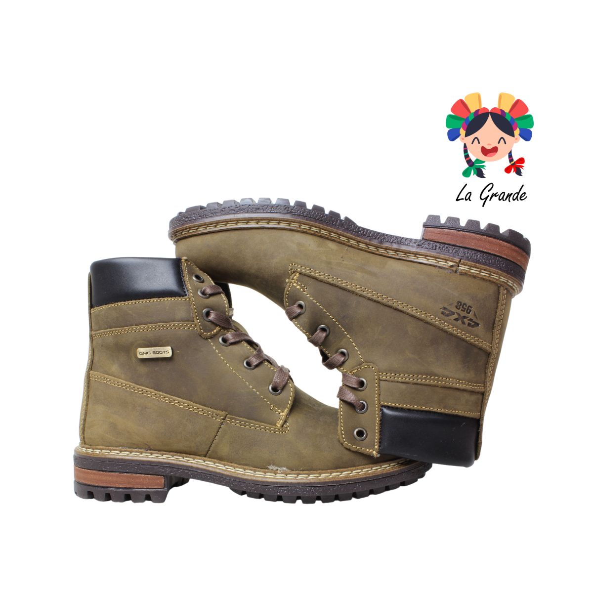 7958 GMC Café Toledo Bota Casual para Caballero