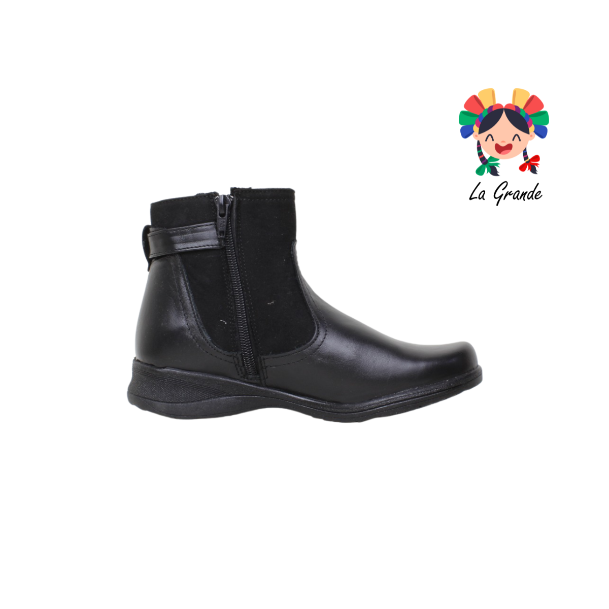 797 RIDDRA MORATTI Negro Piel Botín Casual para Dama