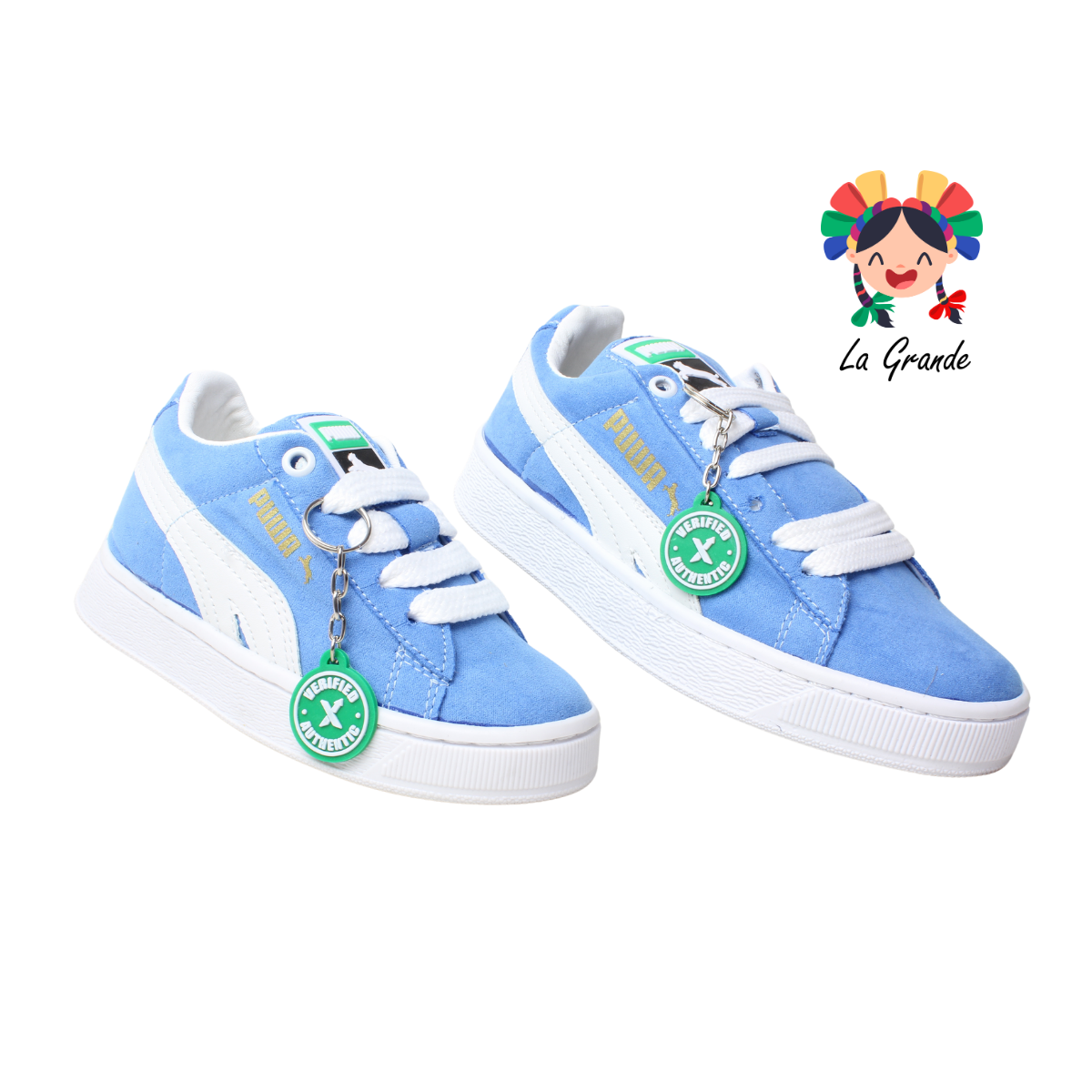 V-043 VANNI CLUB Cielo Blanco Tenis Casual para Niña, Niño, Dama y Joven