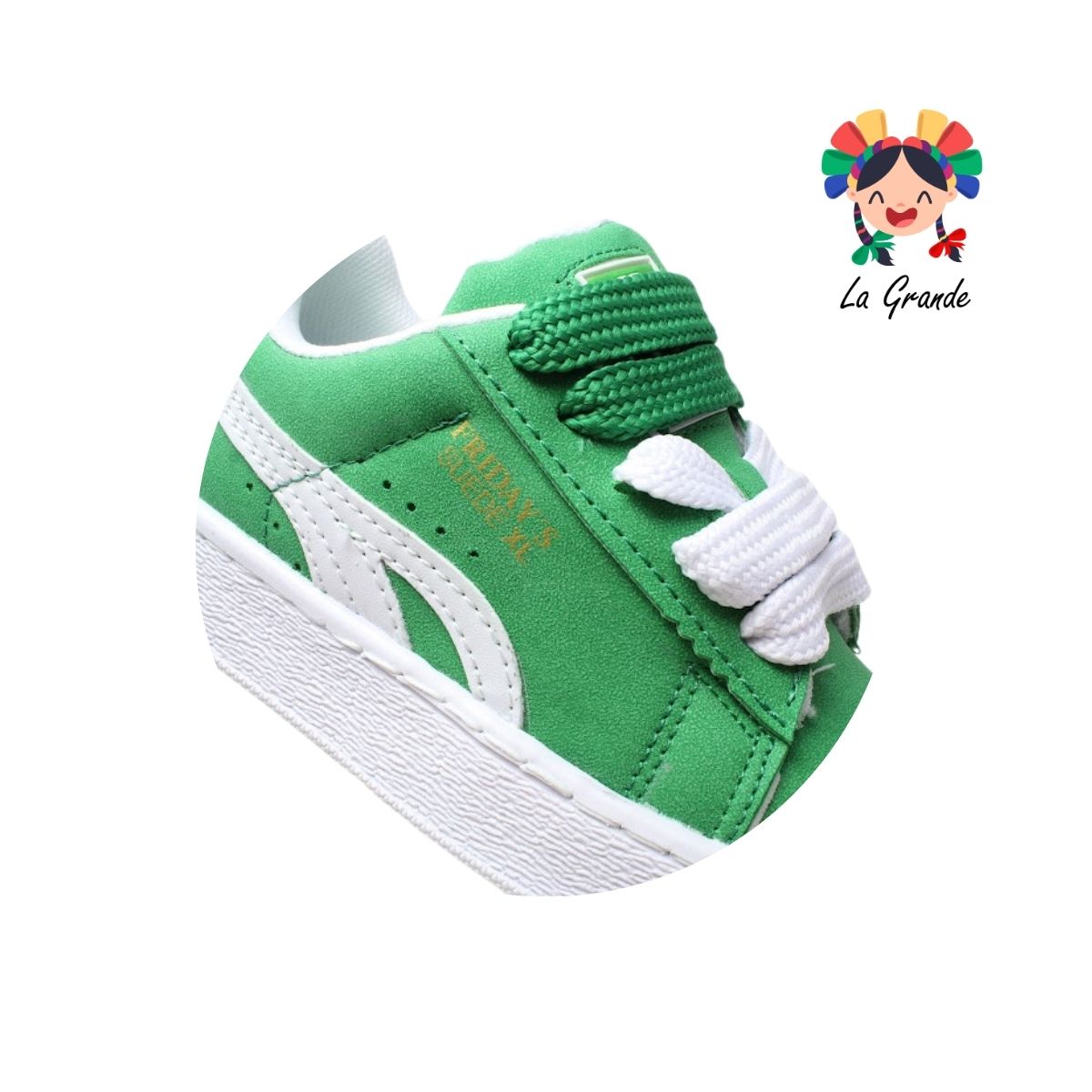8000 FRIDAYS Verde Tenis Casual para Niña y Dama
