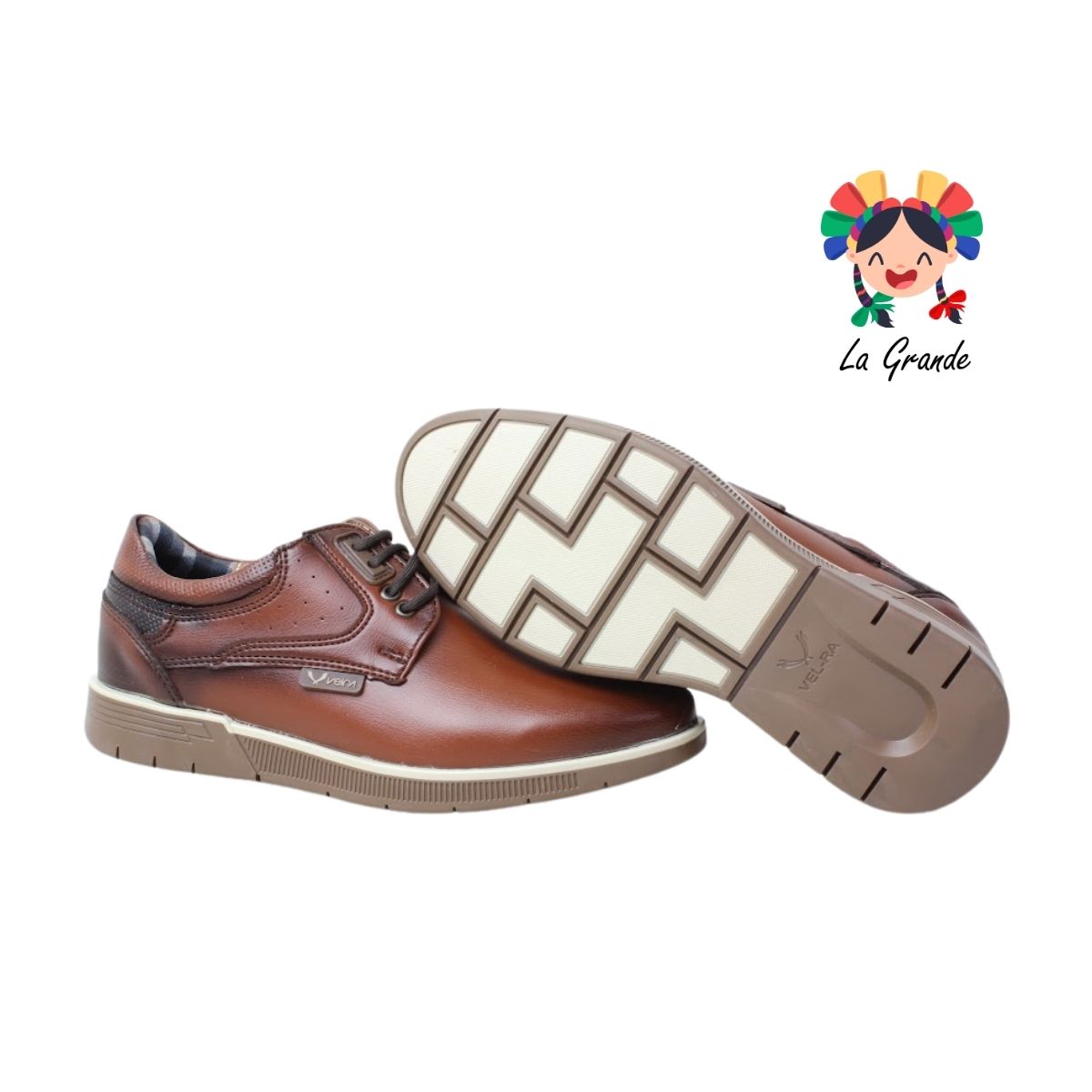8002 VELRA Tabaco Zapato Casual para Joven