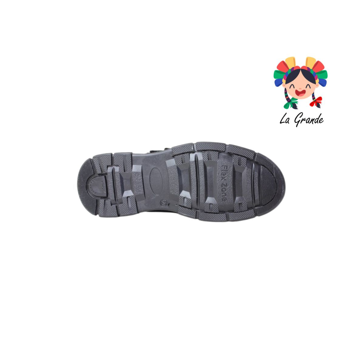 8005 BUGATY SHOES Negro Piel Zapato Escolar para Niño y Joven