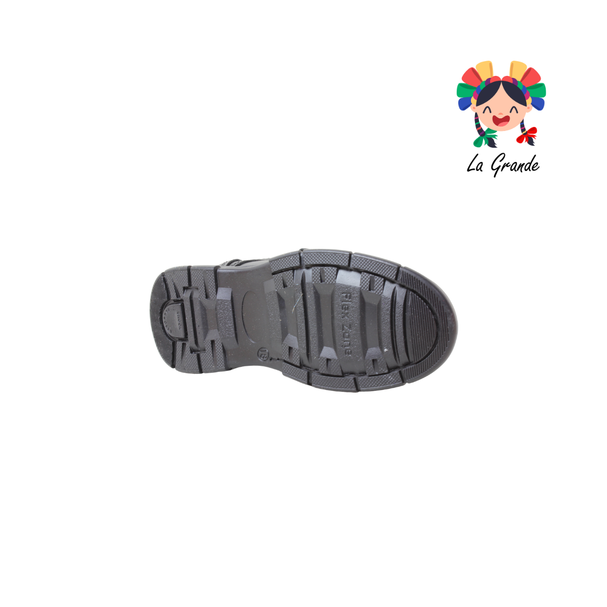 8008 BUGATY SHOES Negro Piel Zapato Escolar para Niño