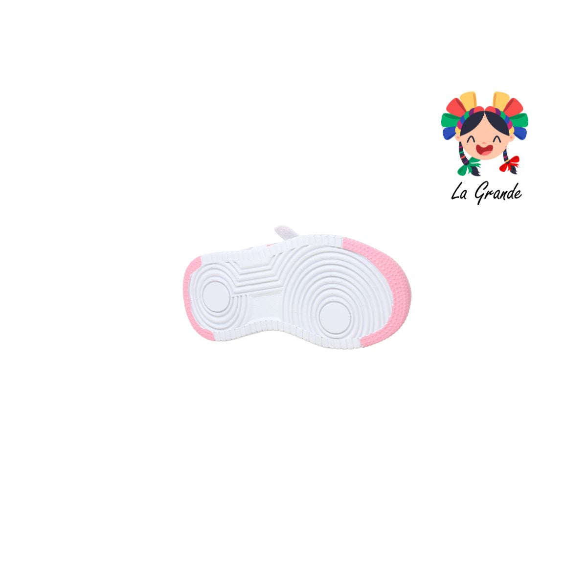800 FON-VER Blanco Rosa Sintético Tenis Casual para Bebé