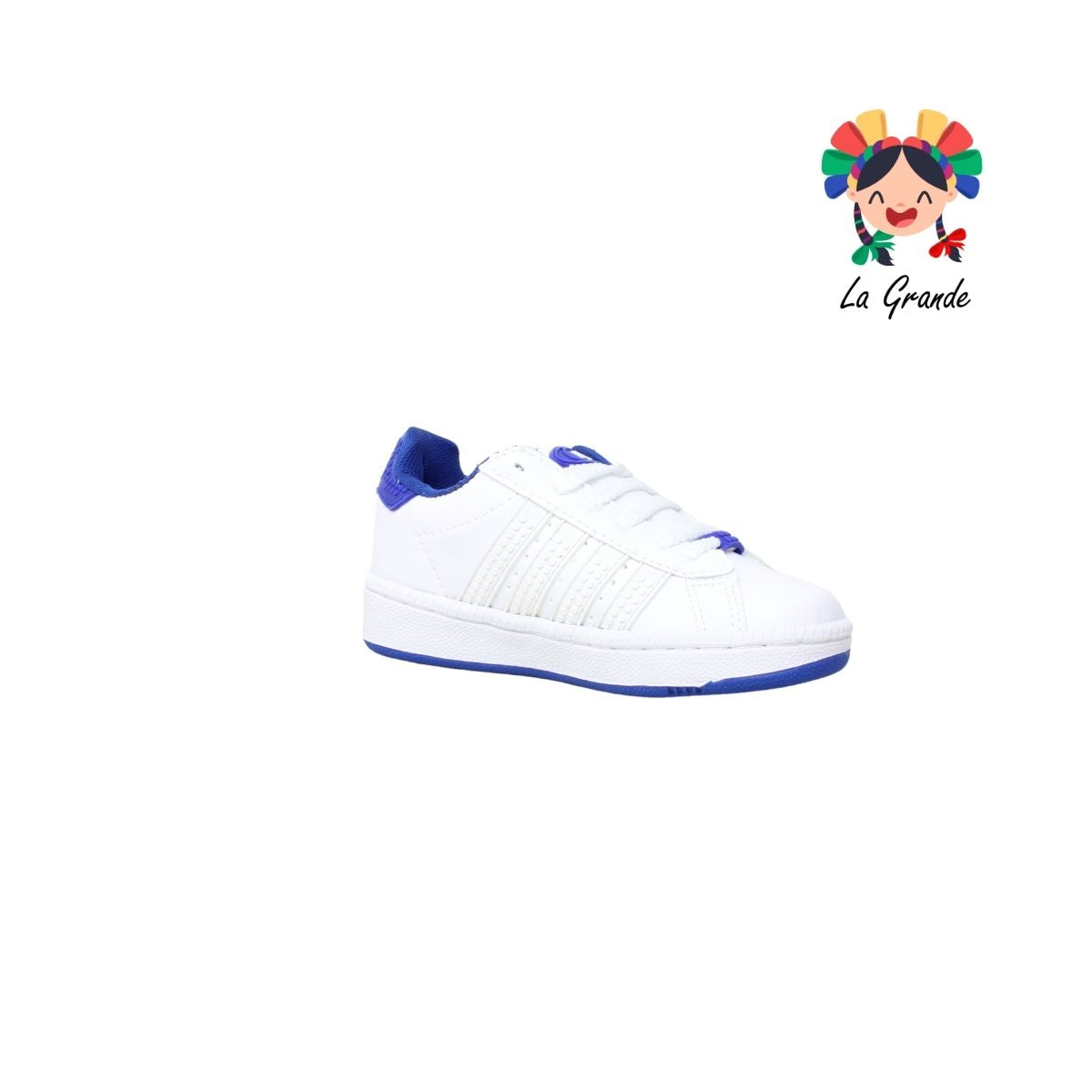 808 CUPRA Bco Bco Rey Sint Tenis Escolar para Niña, Niño, Dama, Joven y Caballero