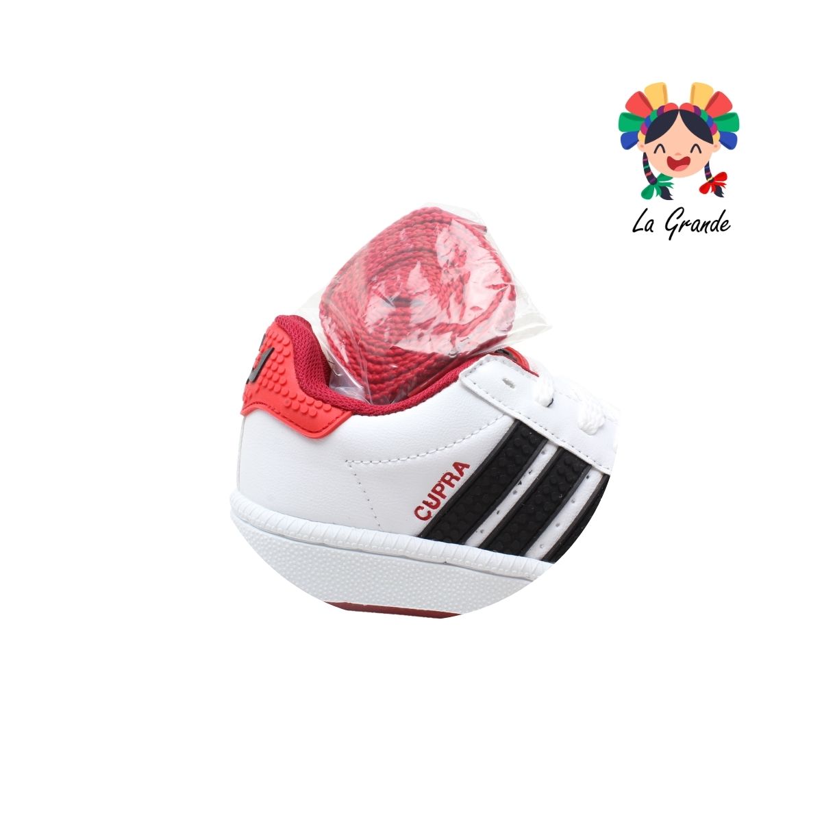 808 CUPRA Bco Ngo Rojo Sint Tenis Casual para Niña y Niño