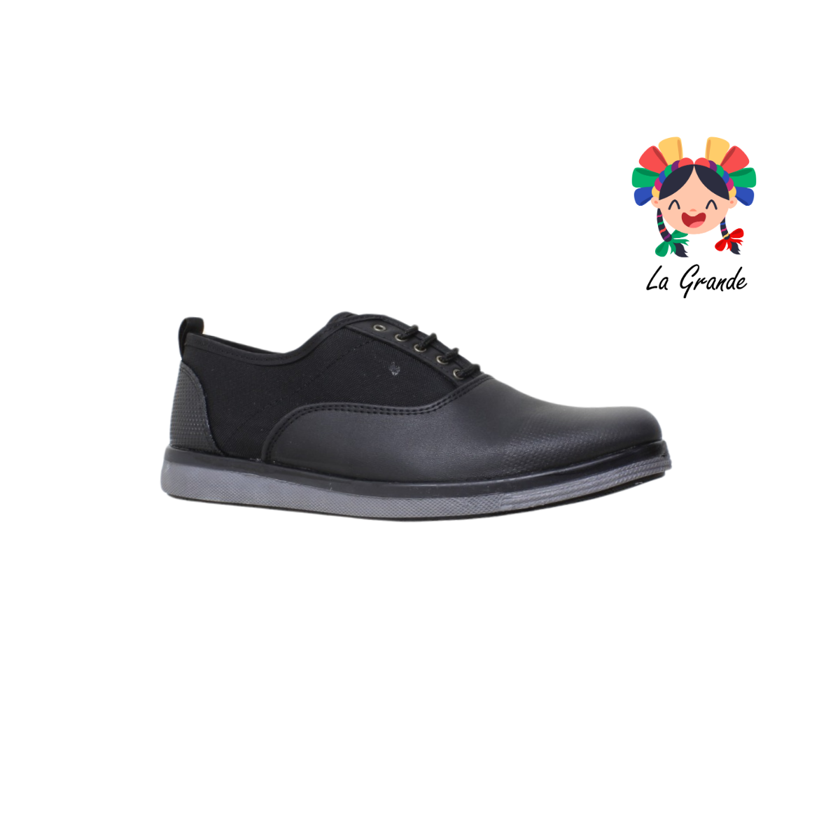 812 NOZIVO Negro Sint Zapato Casual para Joven y Caballero