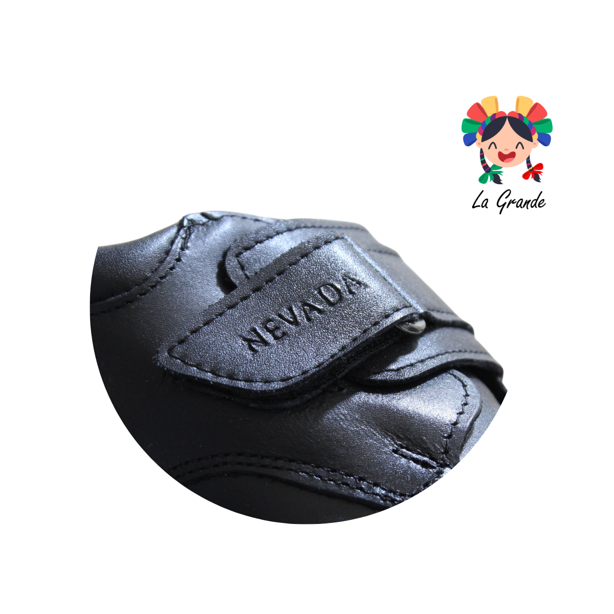 13354 NEVADA Negro Piel Zapato Casual para Joven