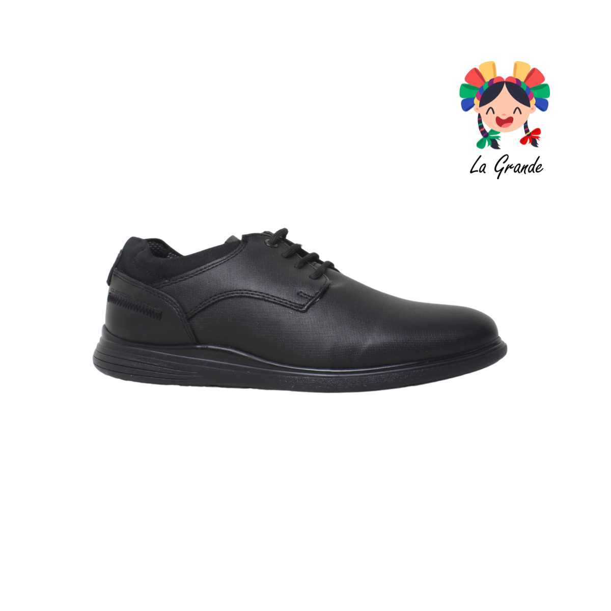 8202 CUSTOM Negro Negro Atanado Zapato Casual para Caballero