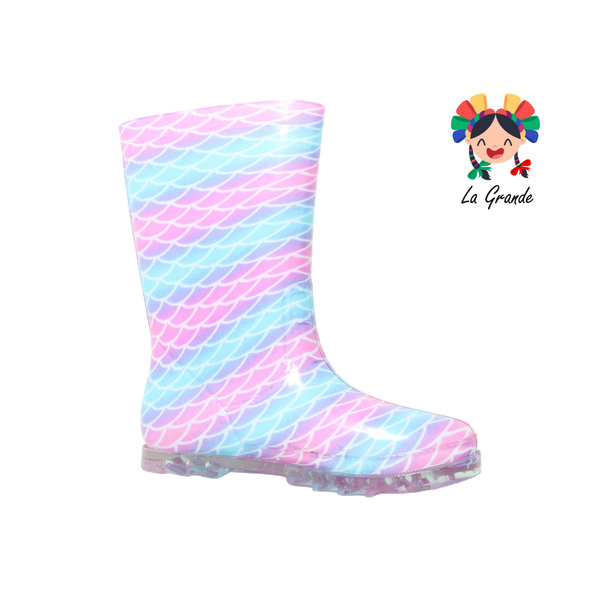 PINET PULGARCITO Escamas de Colores Bota de Hule para Dama