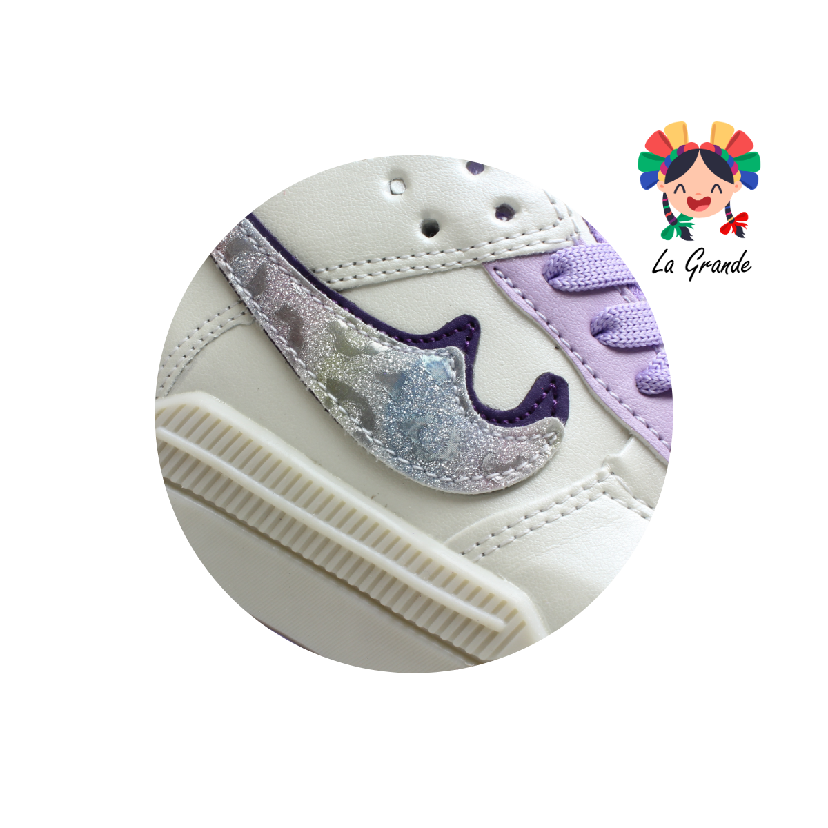 228 CHIYOS Late Lila Mdo Tenis Casual para Niña
