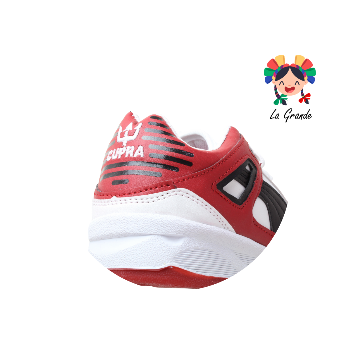830 CUPRA Rojo Bco Ngo Sintético Tenis Casual para Caballero