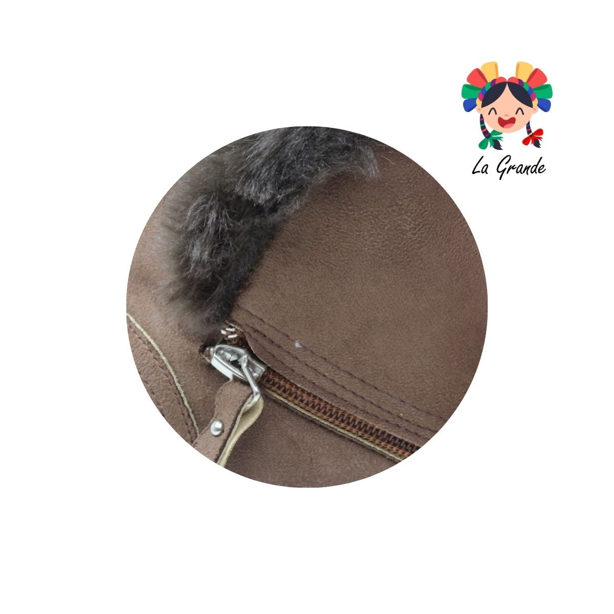 835 H-GROSS Madera Prisco Bota Casual Afelpada para Niña y Dama