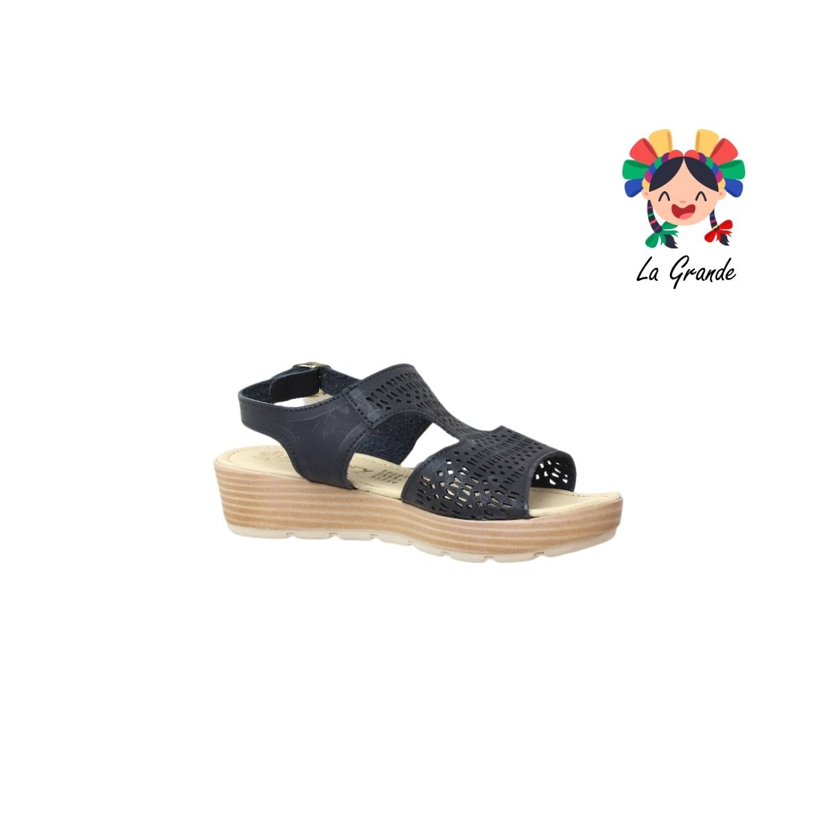 850 LADY MARY Negro Sandalia para Dama